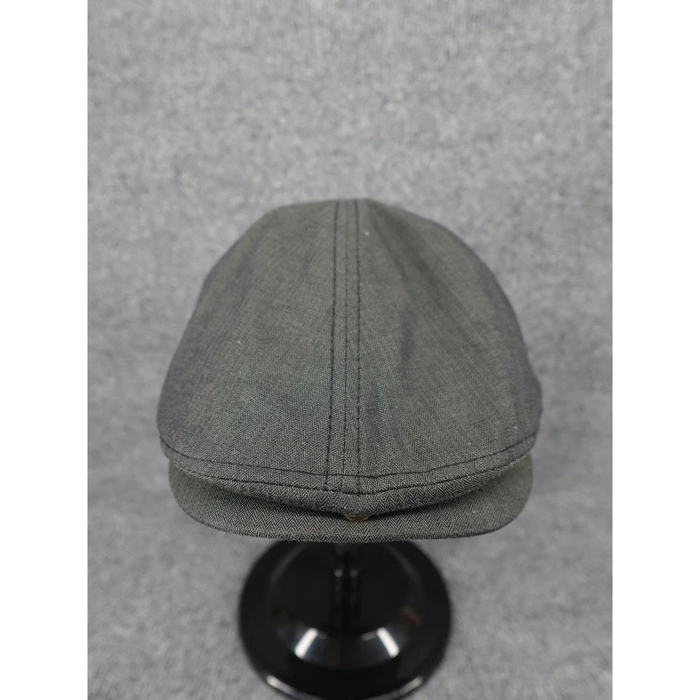 Rivington & Mott Flat Cap Mens L/XL Grey Herringbone Ivy Newsboy Hat